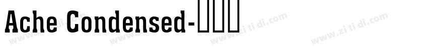 Ache Condensed字体转换